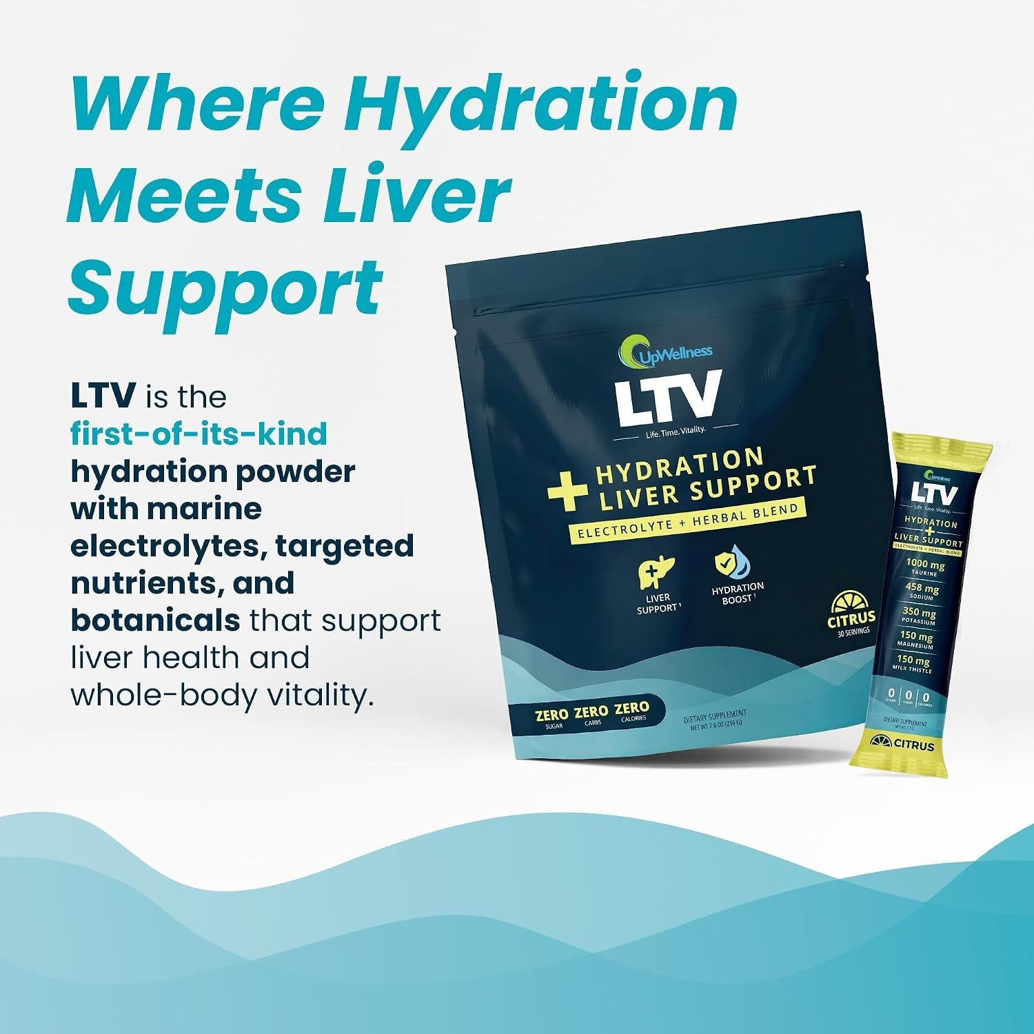 LTV Hydration Packets: Physician-Formulated Liver Support Electrolytes Citrus…