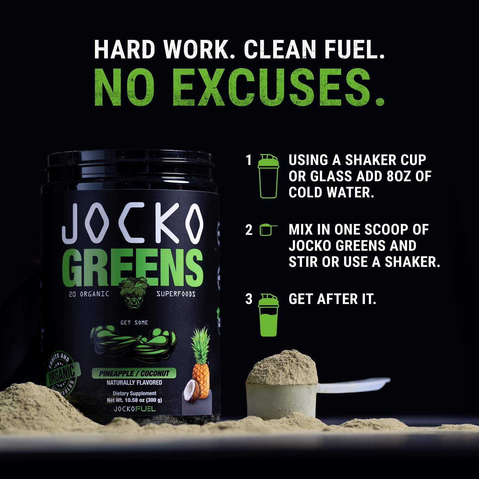 Greens & Superfood Powder + Creatine Bundle – Energy Boost, Muscle Support, Vega