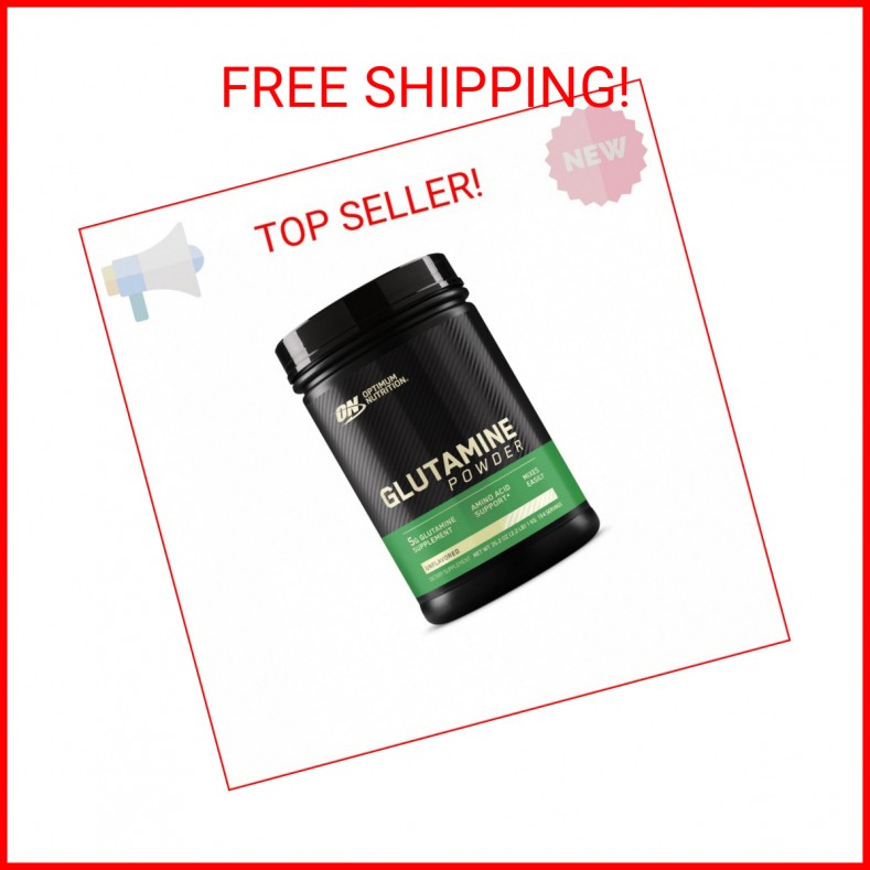 Optimum Nutrition L-Glutamine Muscle Recovery Powder, 1000 Gram, 194 Servings (P