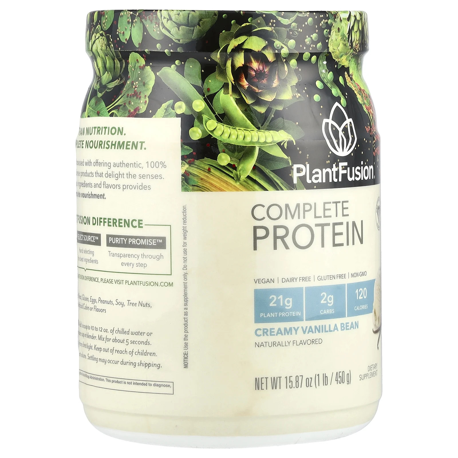 Complete Protein – Creamy Vanilla Bean 15.87 Oz Pwdr