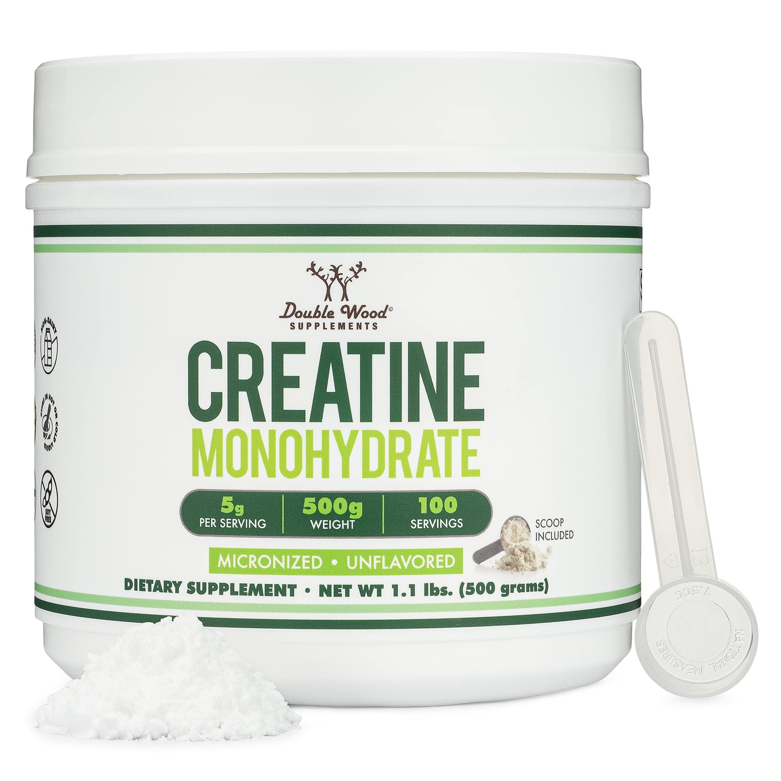 Micronized Creatine Monohydrate 5g, 17.6 Ounce (Pack of 1), No Color
