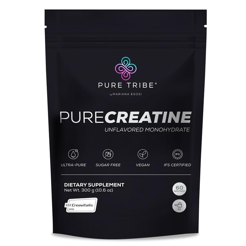 Micronized Creatine Monohydrate Powder – Unflavored, Easy Digestion, 5g/Scoop, 3