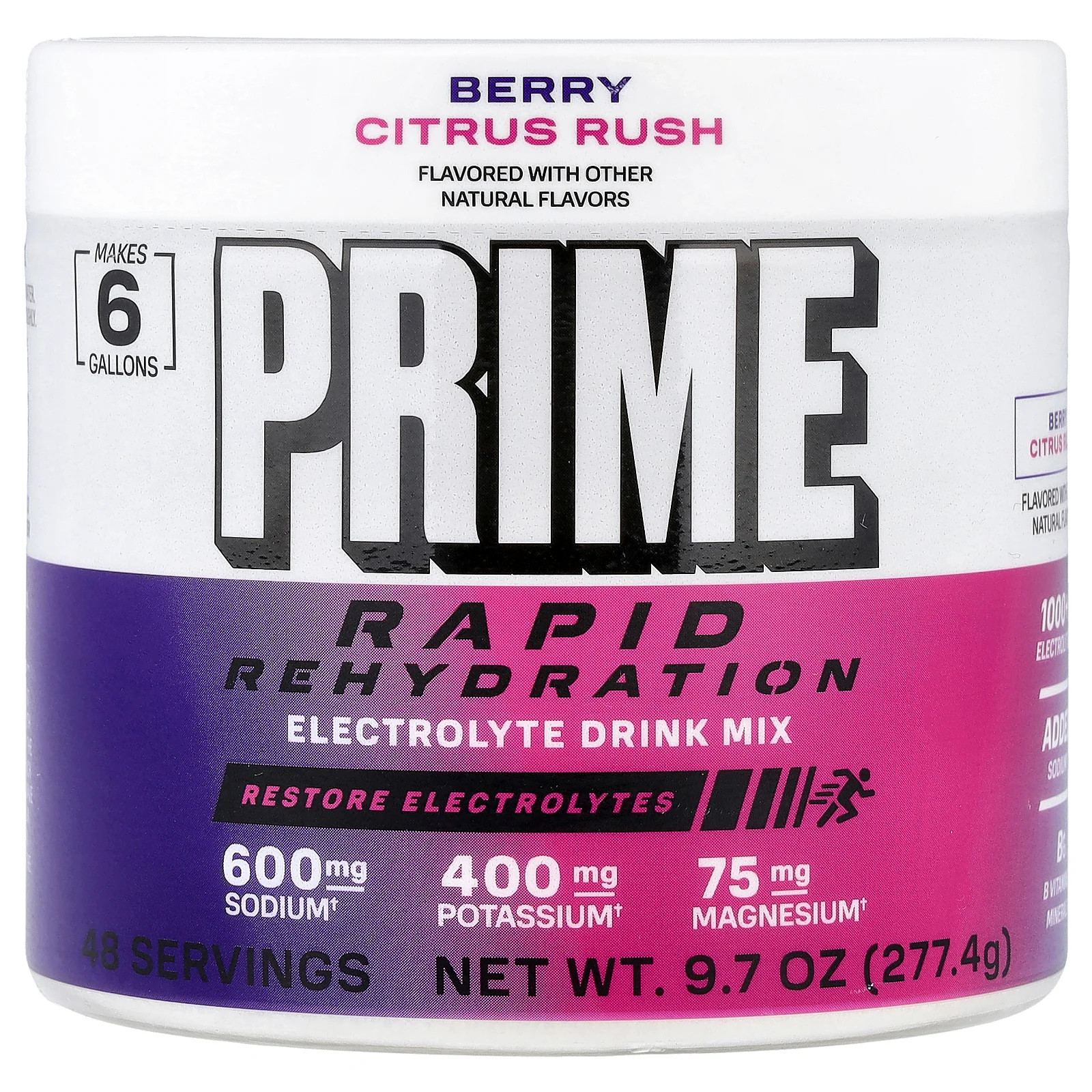 Rapid Rehydration, Electrolyte Drink Mix, Berry Citrus Rush, 9.7 oz (277.4 g)