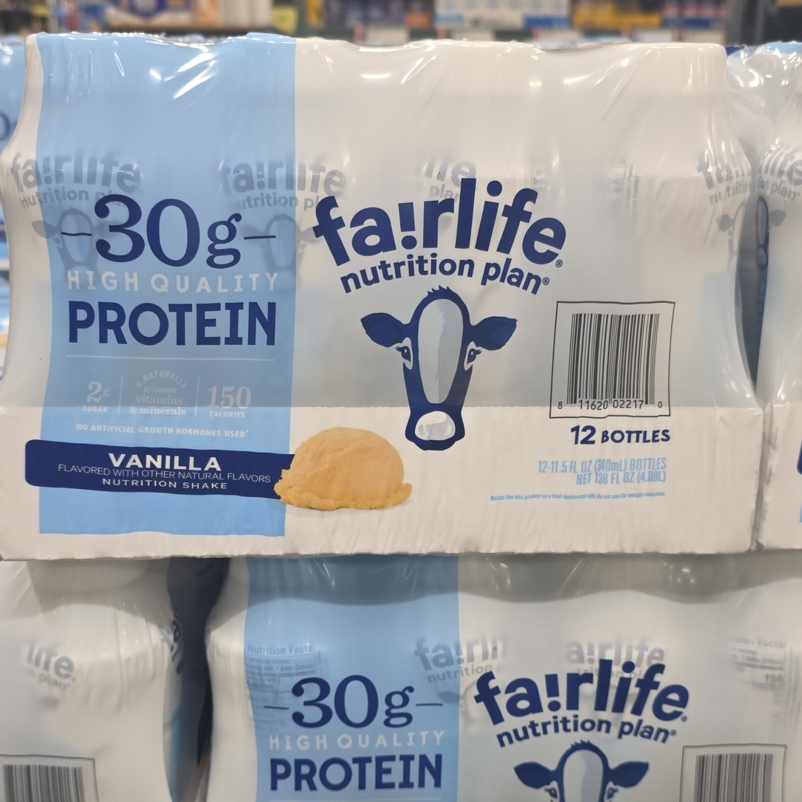 fairlife Nutrition Plan Vanilla Protein Shake 30g Lactose-Free 12pk 11.5oz
