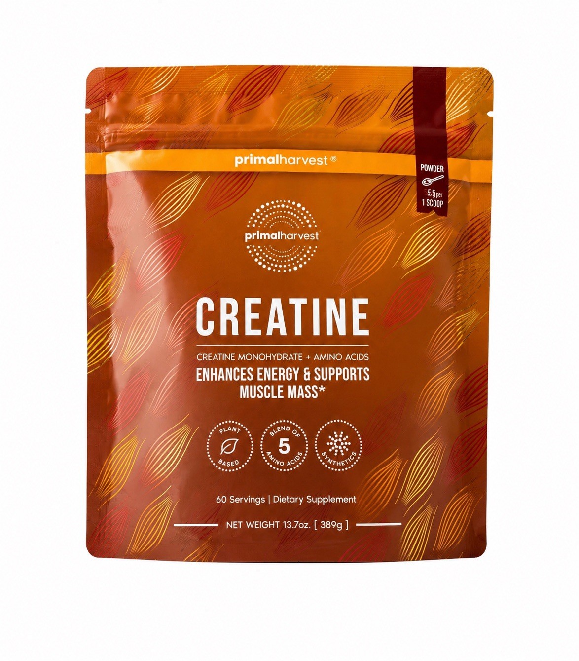 PRIMAL HARVEST Primal Creatine + Amino Acids – 30 Servings – 1 MONTH SUPPLY!