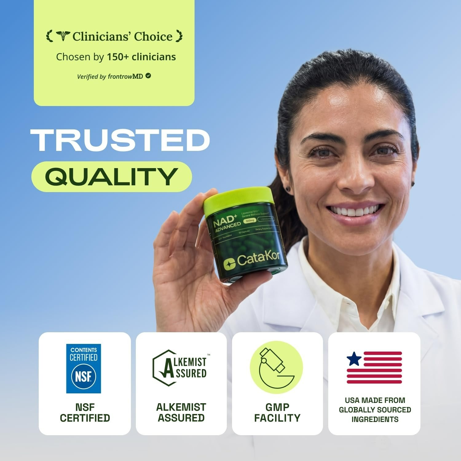 Cata-Kor Liposomal NAD+ Supplement with Resveratrol – 60 Capsules