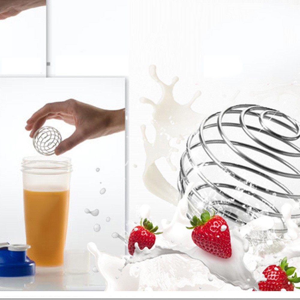 2Pcs Whisk Blender Wire Protein Mixing Mixer Ball for Shaker Drink Bottle Cup