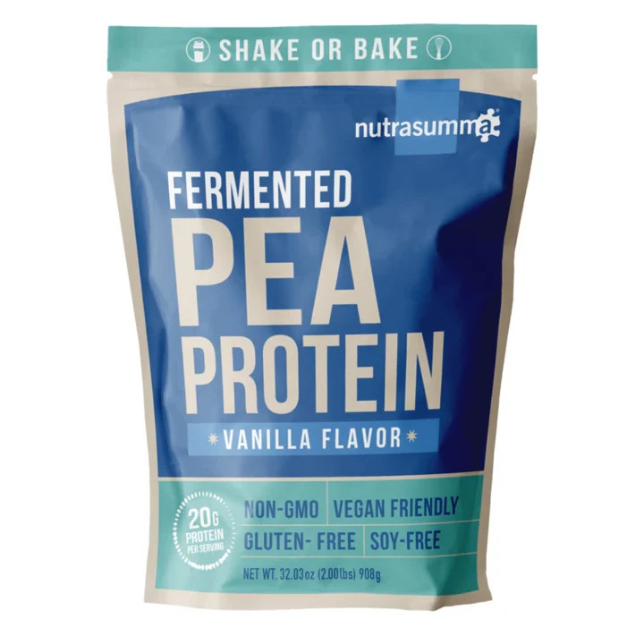 nutrasumma Fermented Pea Protein 2lb Pouch – Vanilla Flavor