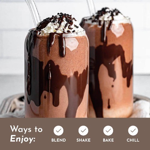 Just Ingredients Chocolate Protein Mix – 1.08lb – 15 servings: Non-Caffeinated