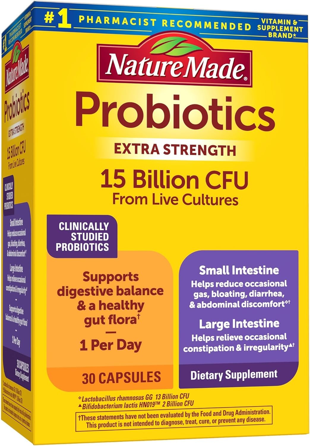 Gas & Bloating Relief Digestive Probiotics Supplement (30 Caps)