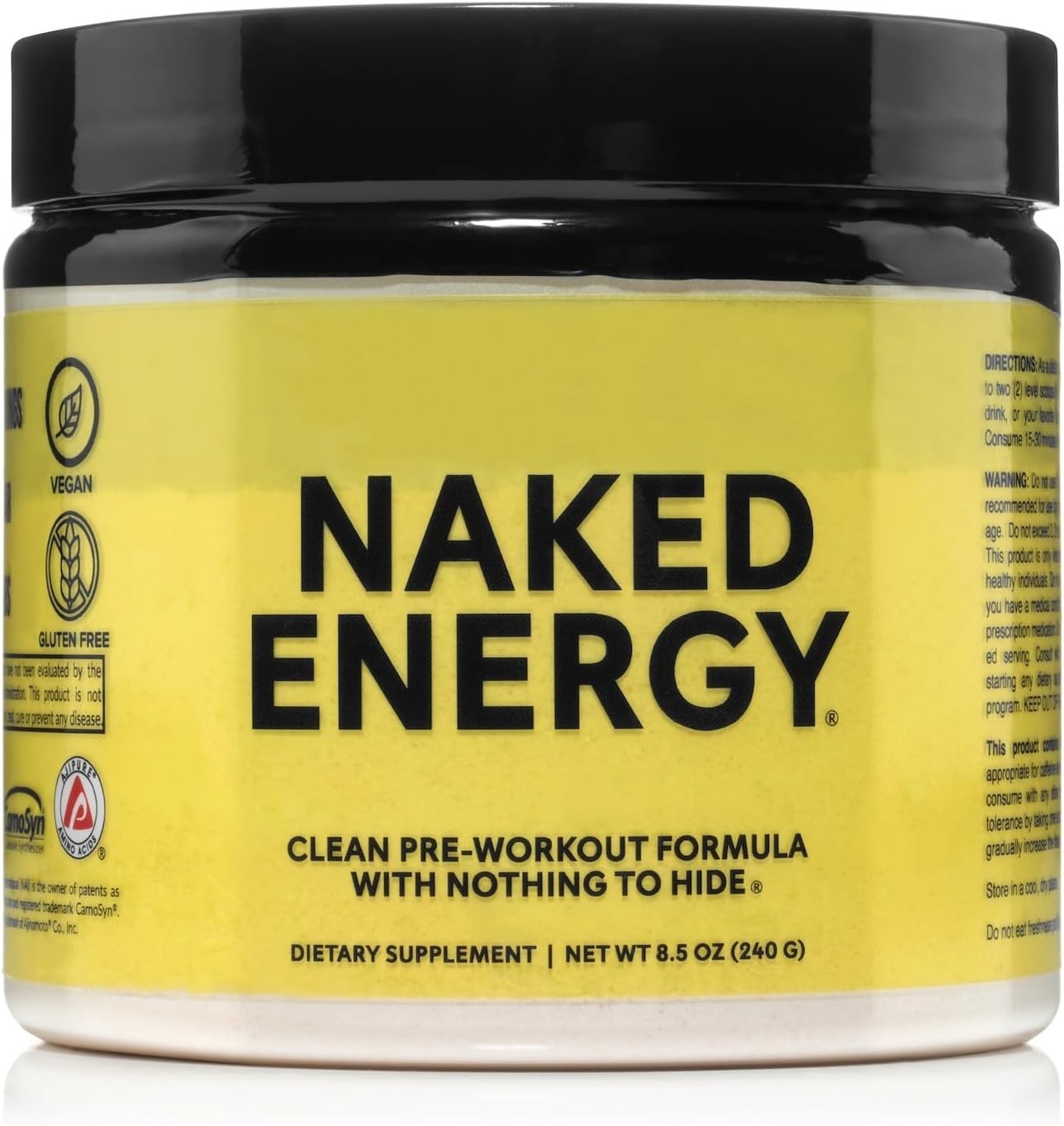 Pure Pre Workout – Energy Management Powder, No Additives, 50 Servings