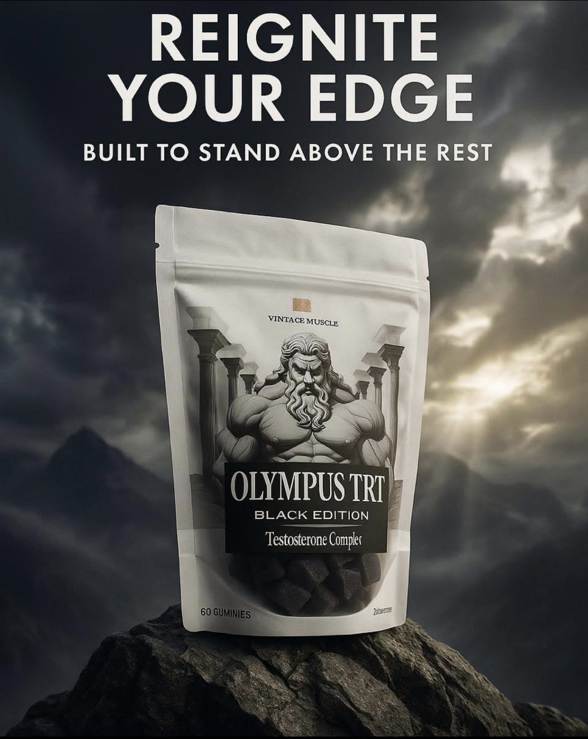 Olympus TRT 4Dhea 2 Step PreCursor 2 Test. Base Gummies By Vintage Muscle💪🏛️🌍