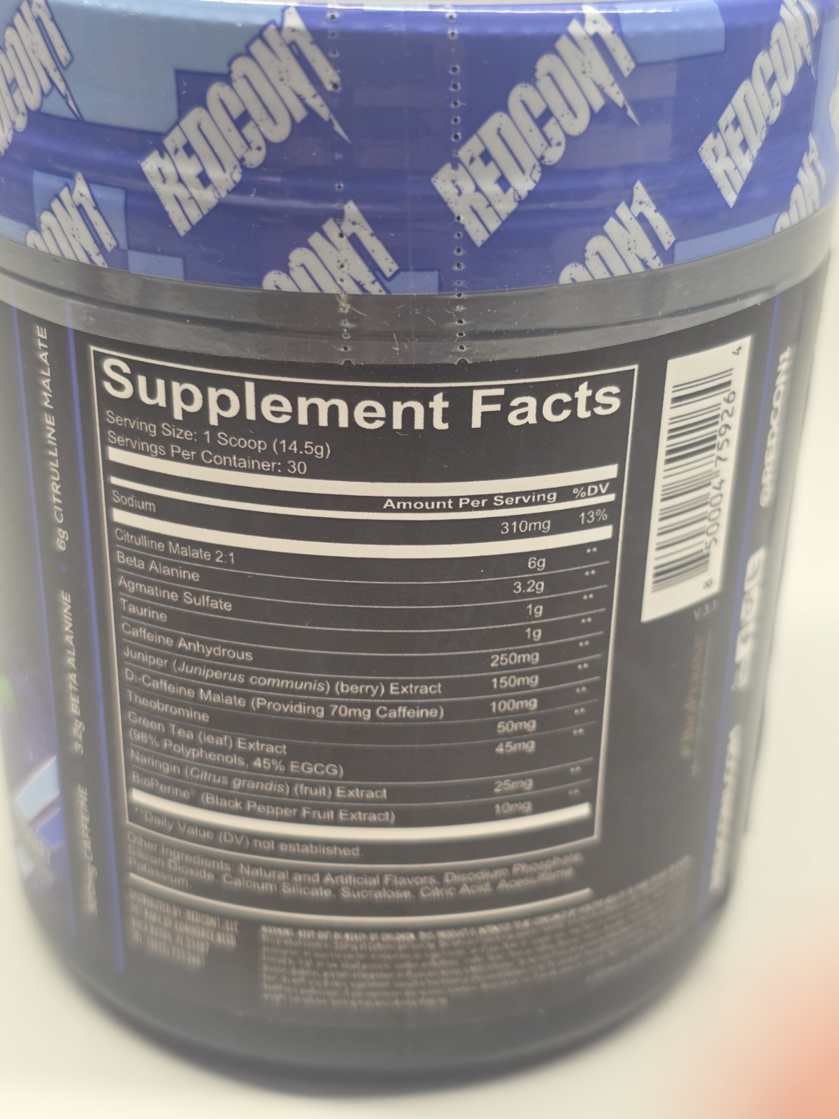 Redcon1 total war pre workout blue raspberry 435g – 15.34 Oz