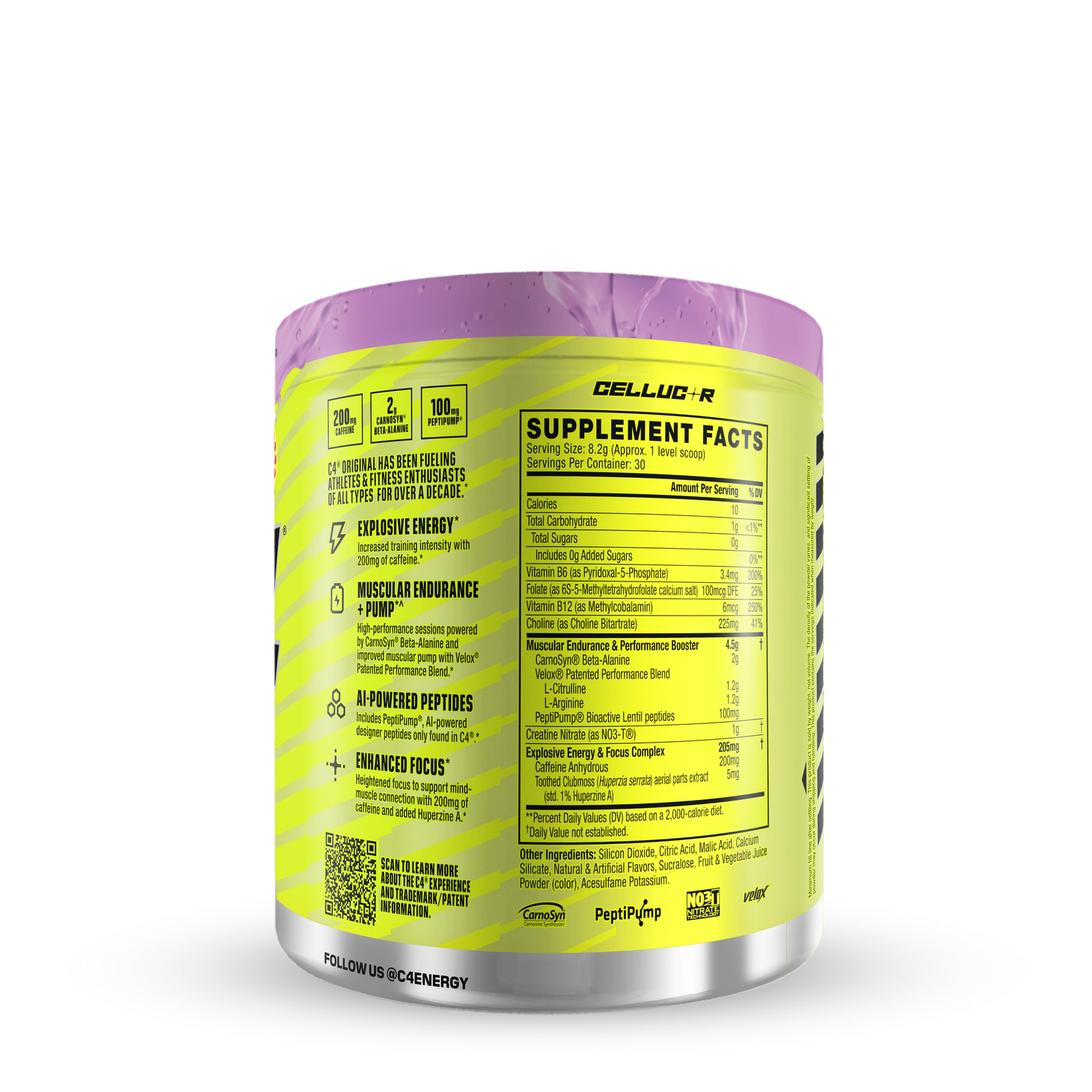 C4 Original Pre-Workout – Grape Popsicle (30 Servings)