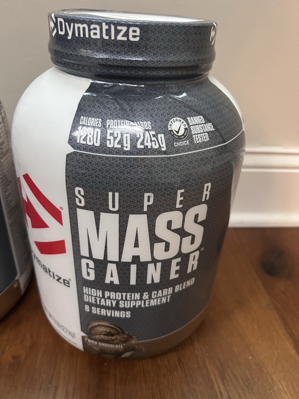 2 Pack Dymatize Super Mass Gainer, Rich Chocolate Protein Powder 6LB Exp 10/2026