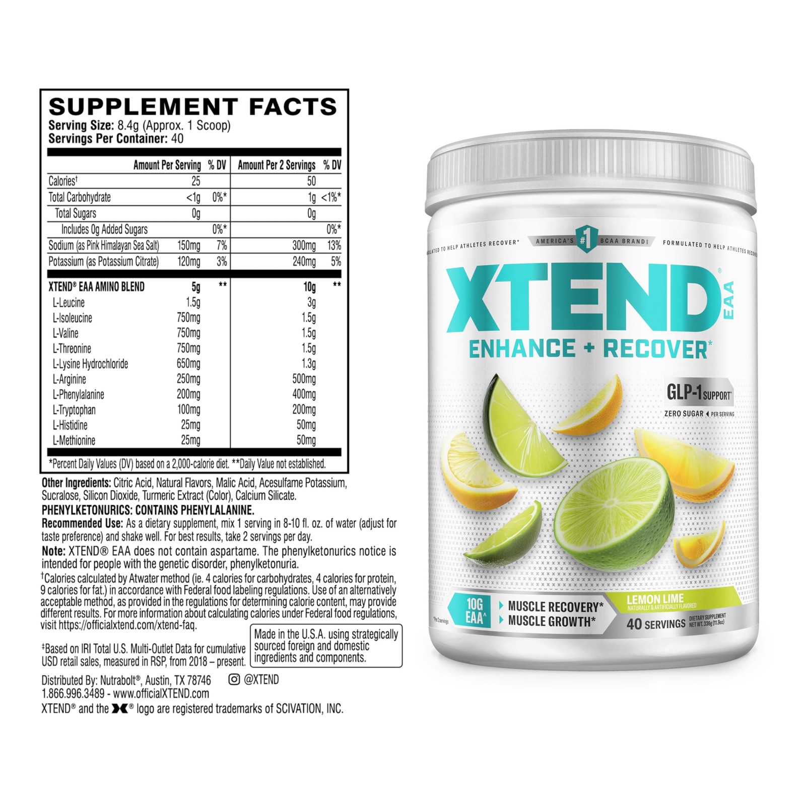 EAA + BCAA Powder for Muscle Recovery & Lean Muscle Growth, 9 Essential Amino…