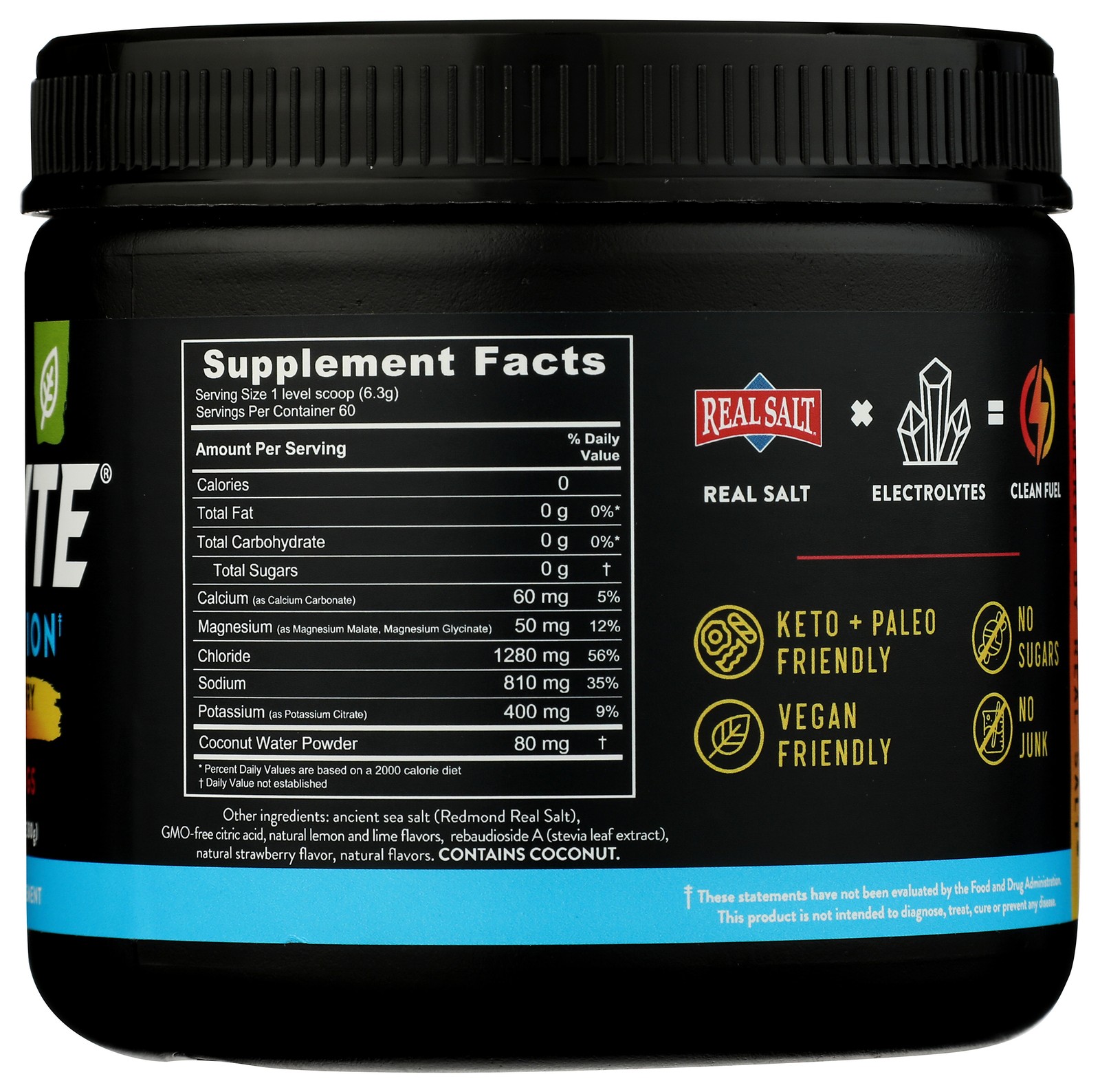 Re-Lyte Hydration Electrolyte Drink Mix Strawberry Lemonade 60 Servings 6 Pack