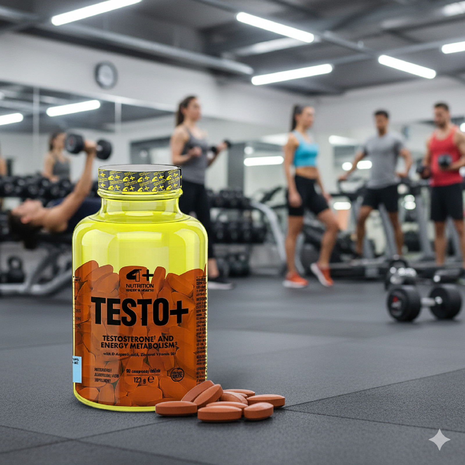 4+ NUTRITION TESTO+ 90 TAB- Natural Testosterone Booster- Testosterone Tablets