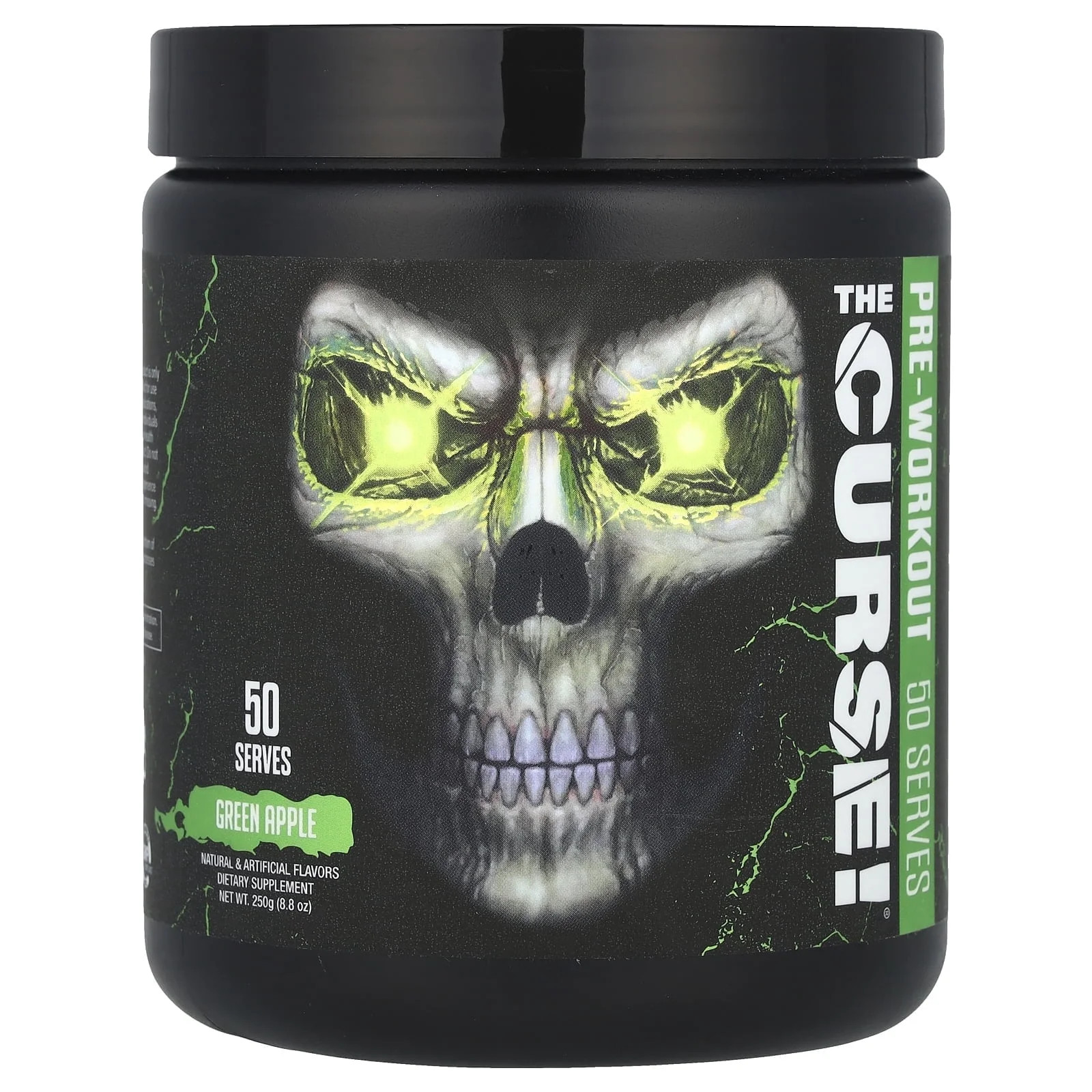 JNX Sports® the Curse Pre Workout Powder Green Apple Pre Workout Mix for Energy