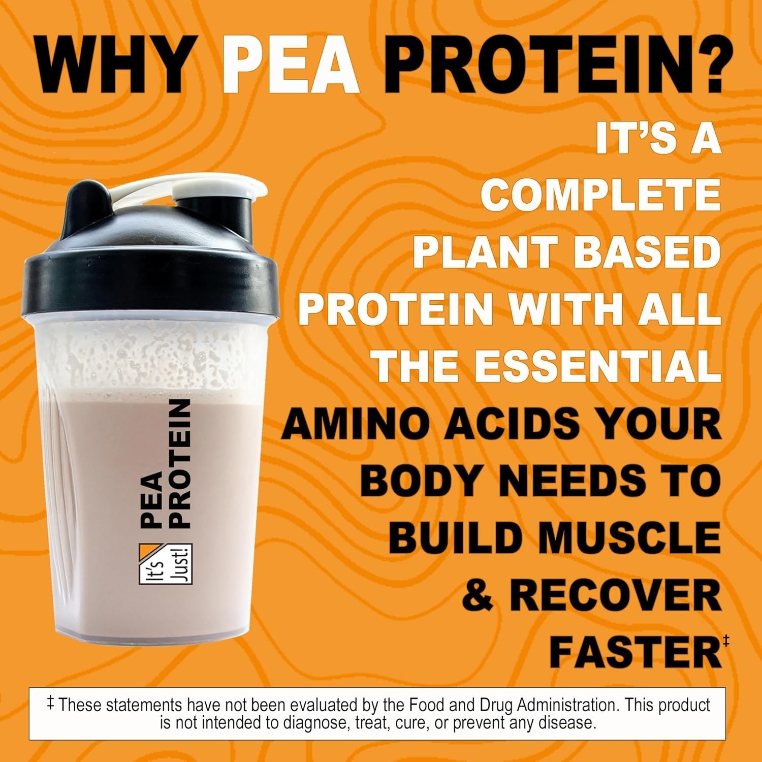 Plant-Based Pea Protein Isolate, Unflavored