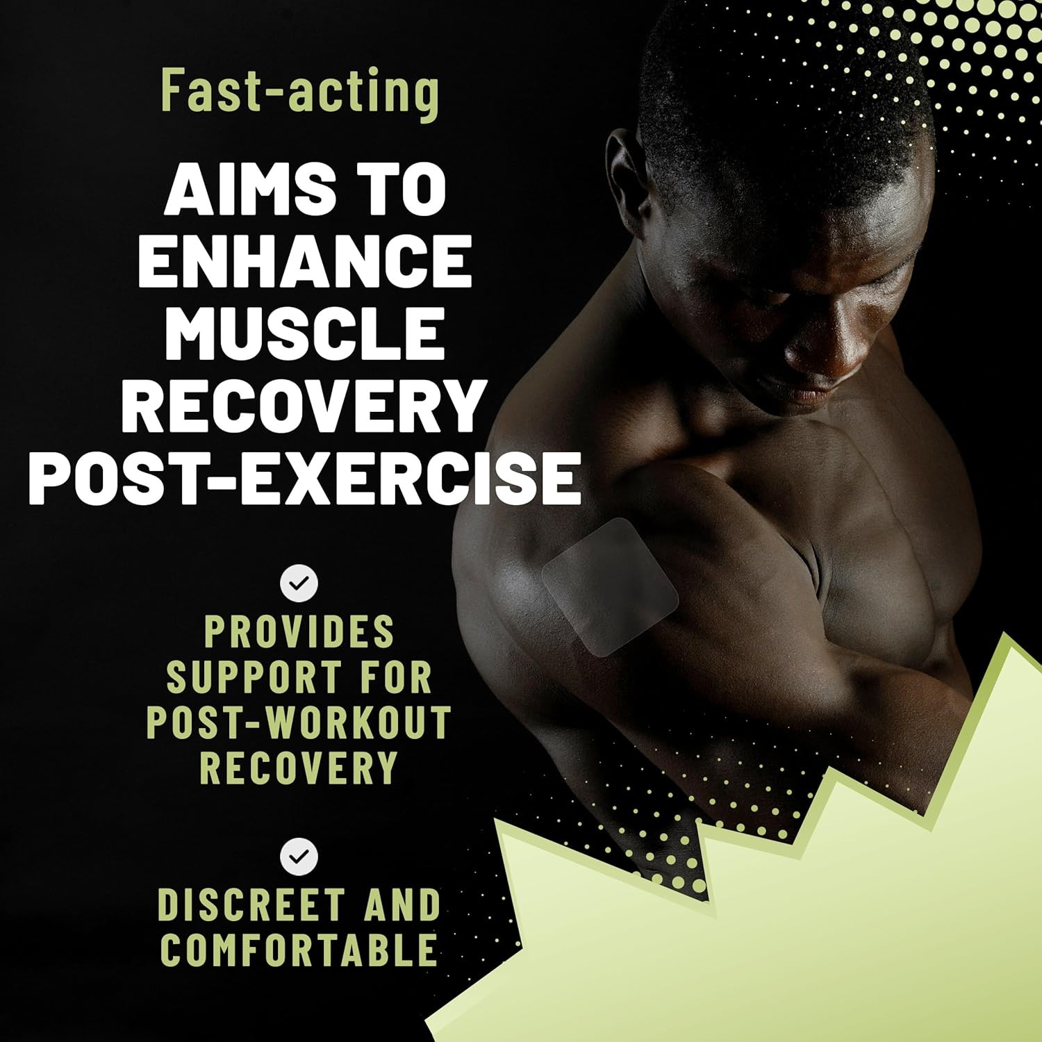 Post Workout Muscle Recovery Patches with Vitamin C – 36 Patches for Active Life
