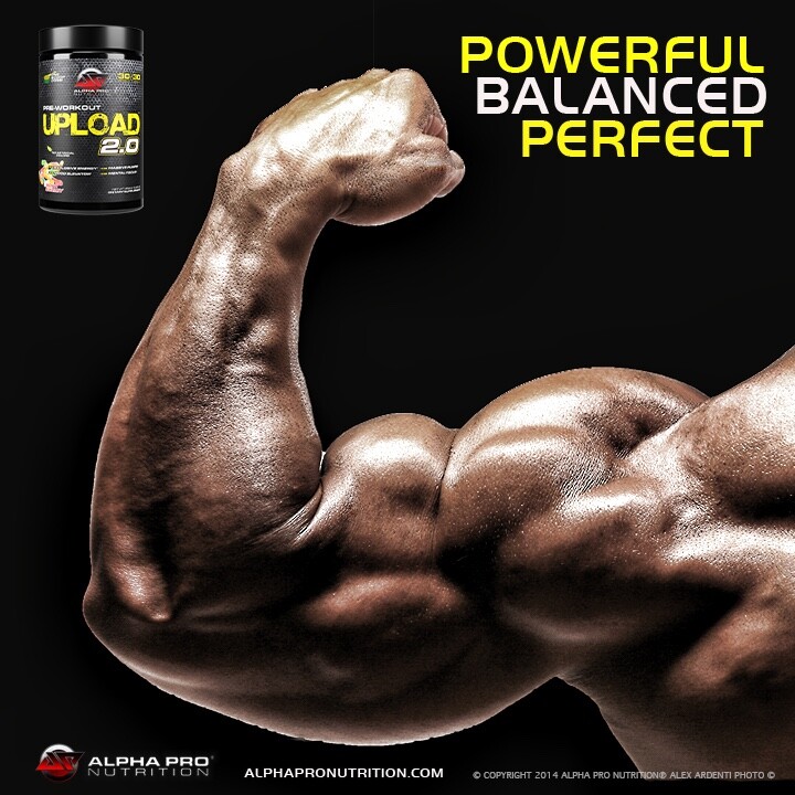 Pre Workout UPLOAD 2.0 Pump Citrulline Nitric Oxide Boost Ashwaghanda ALPHA PRO