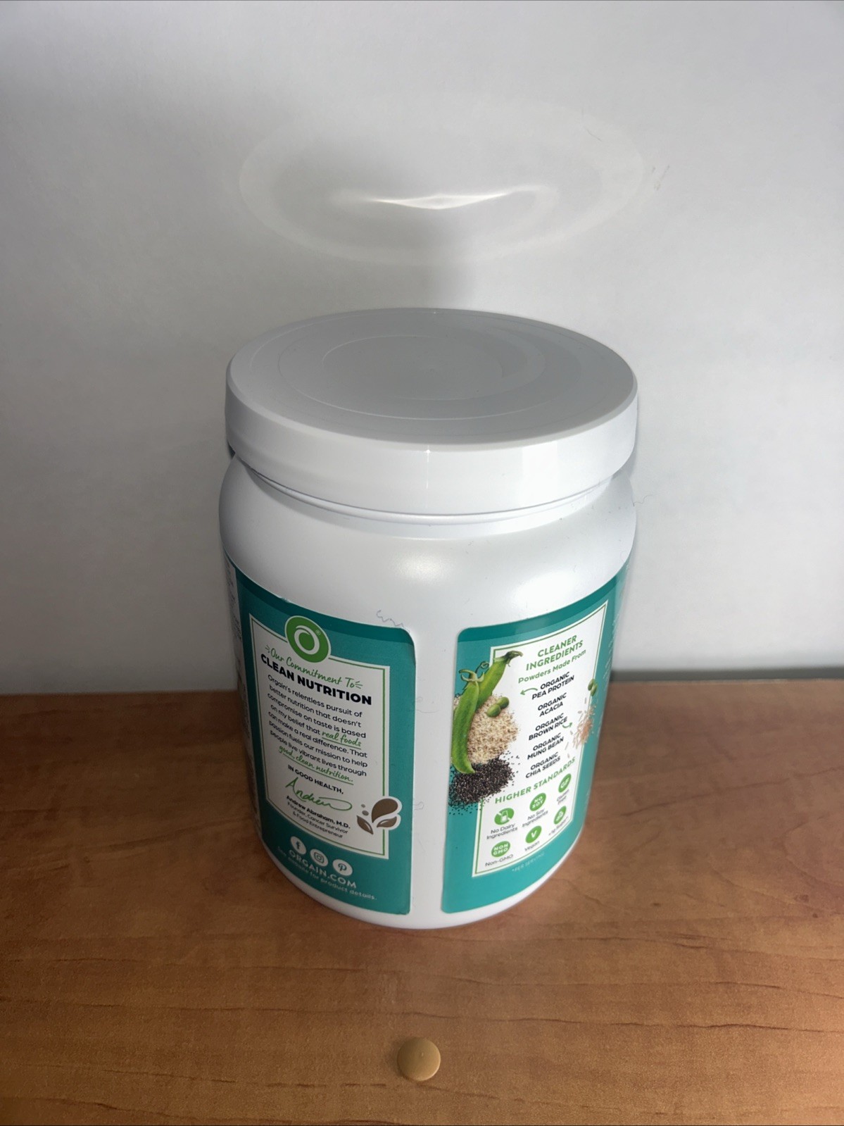 Orgain Organic Plant Based Protein Powder Fruity Cereal Flavor 16.3oz