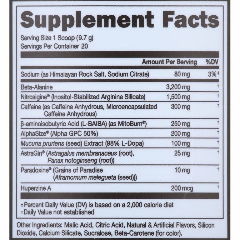 Bucked Up LFG Pre Workout 6.8 oz. 20 servings Tropical Flavor Exp 4/2027