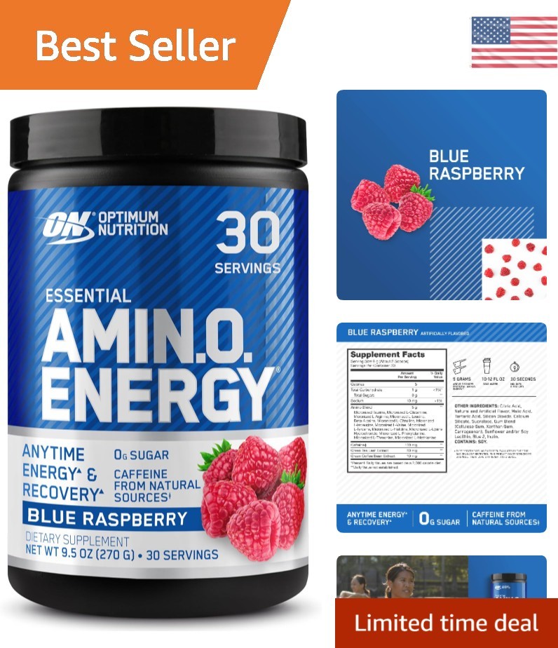 Boost Energy & Focus with Amino Energy Pre Workout Powder – 30 Servings, Keto
