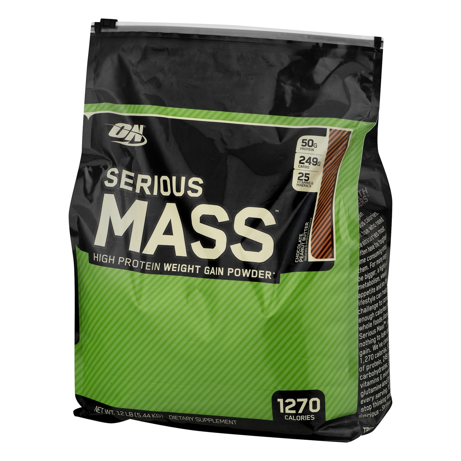 Optimum Nutrition Serious Mass, Chocolate, Weight Gainer Protein Powder