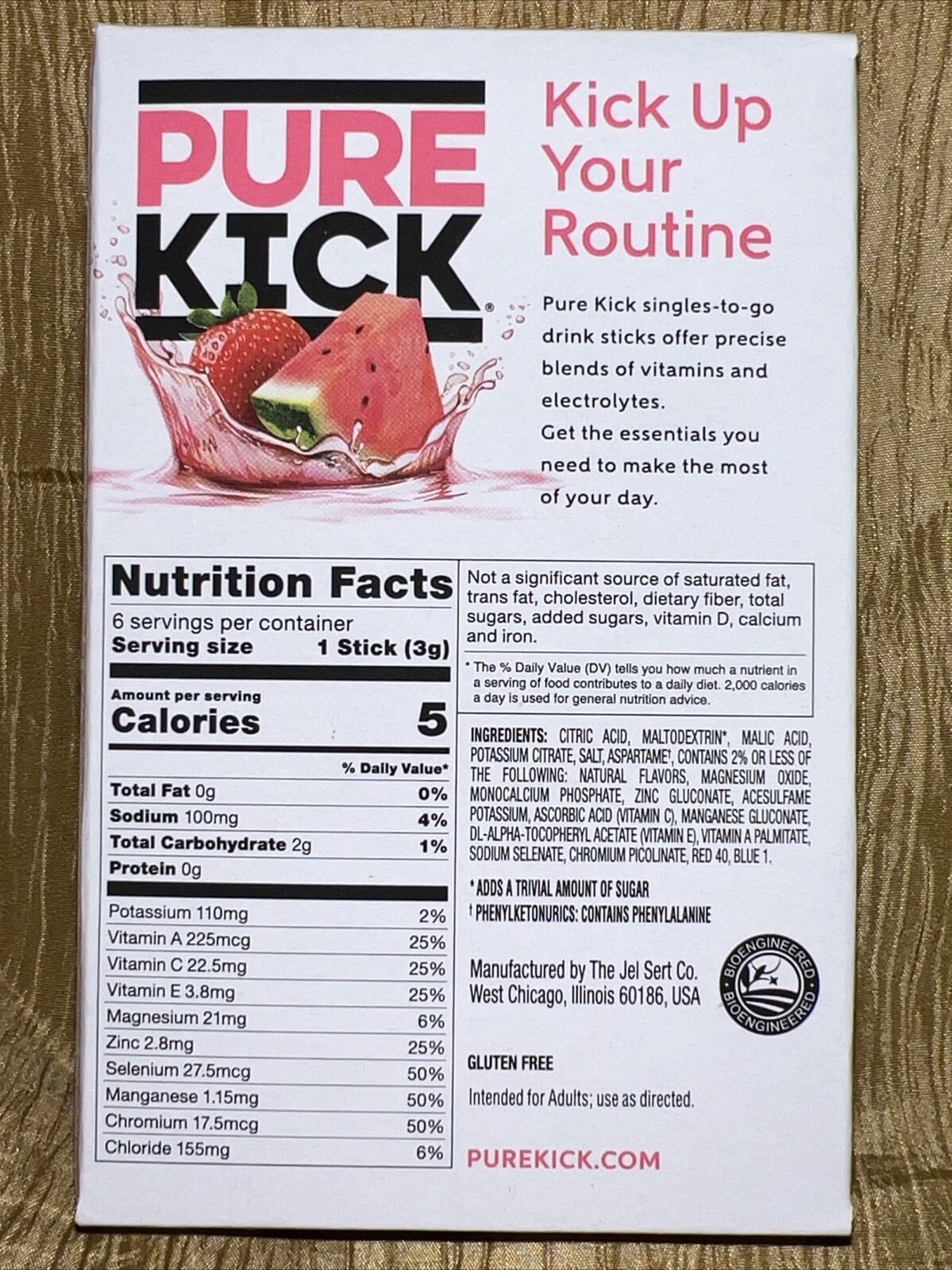 24 Pure Kick HYDRATE Strawberry/Watermel Electrolytes Zero sugar (4@6ea) ‘26