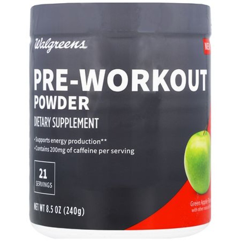 Pre-Workout Powder Green Apple 8.5 oz
