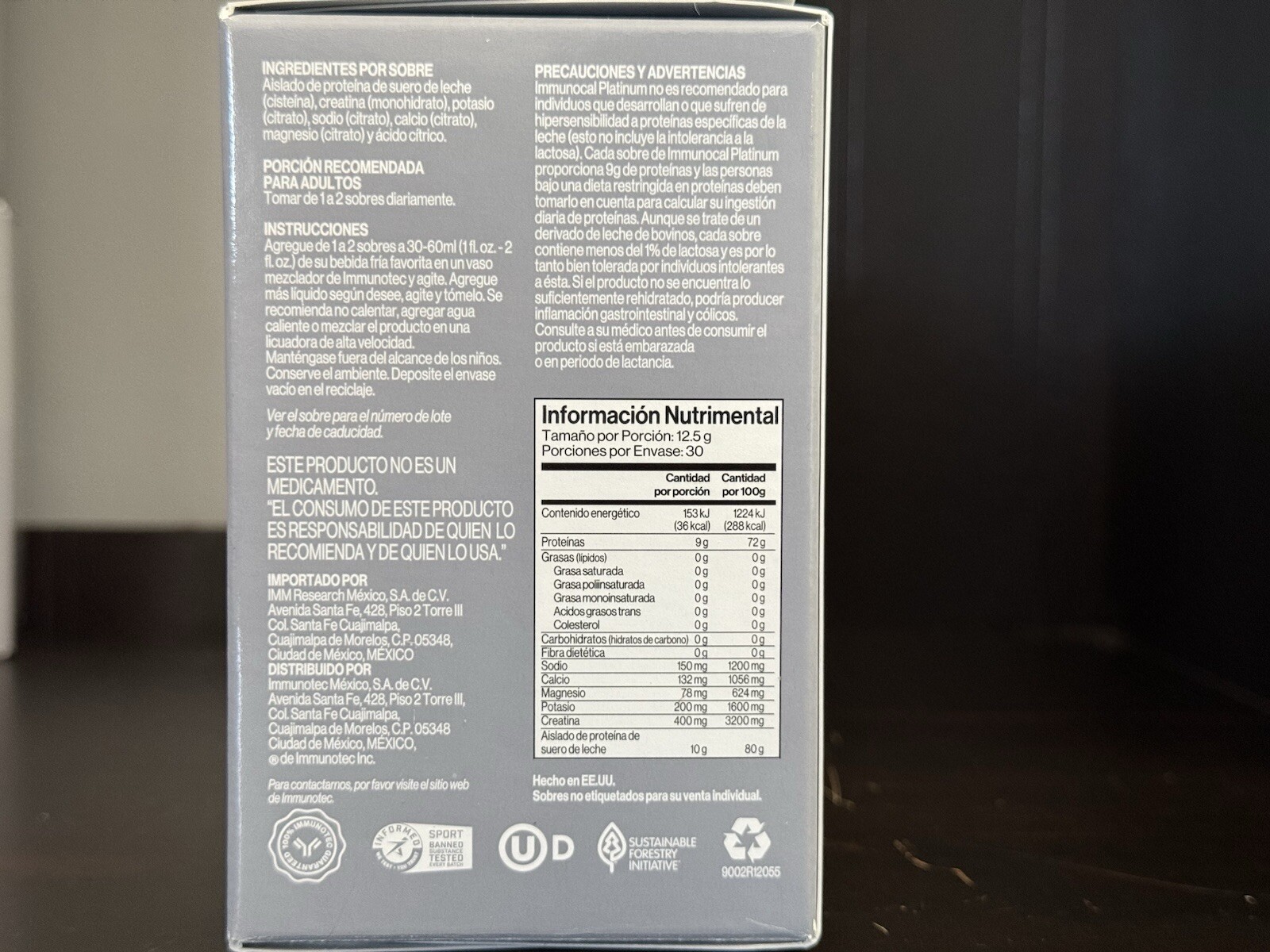 Immunocal Glutathione –Immune Support, Master Antioxidant, Detox + Brain Health