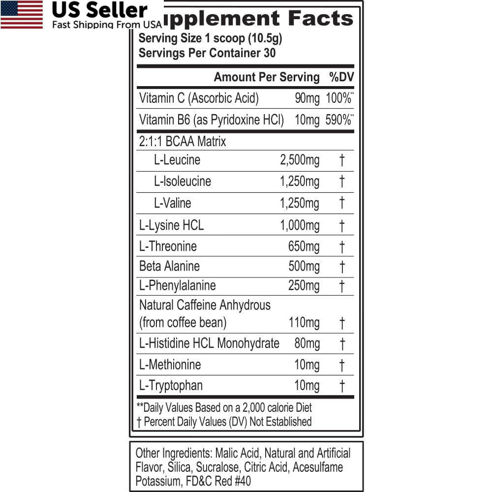 EAAs Amino Acids Powder – Energizing EAA Essential 11.1 Ounce (Pack of 1)