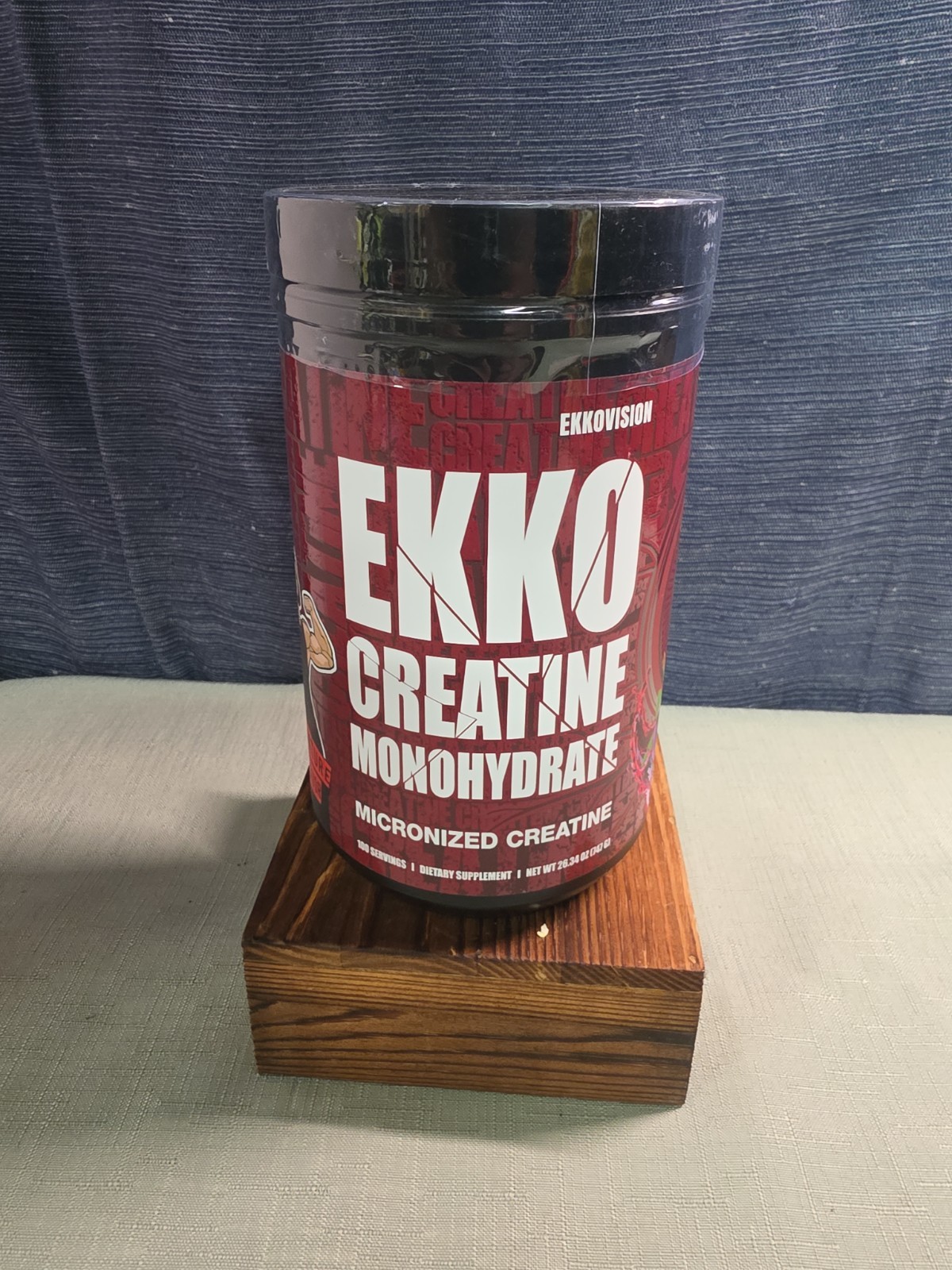 EKKOVISION EKKO Creatine Monohydrate Black Cherry 100 Servings 26.43 oz NEW…