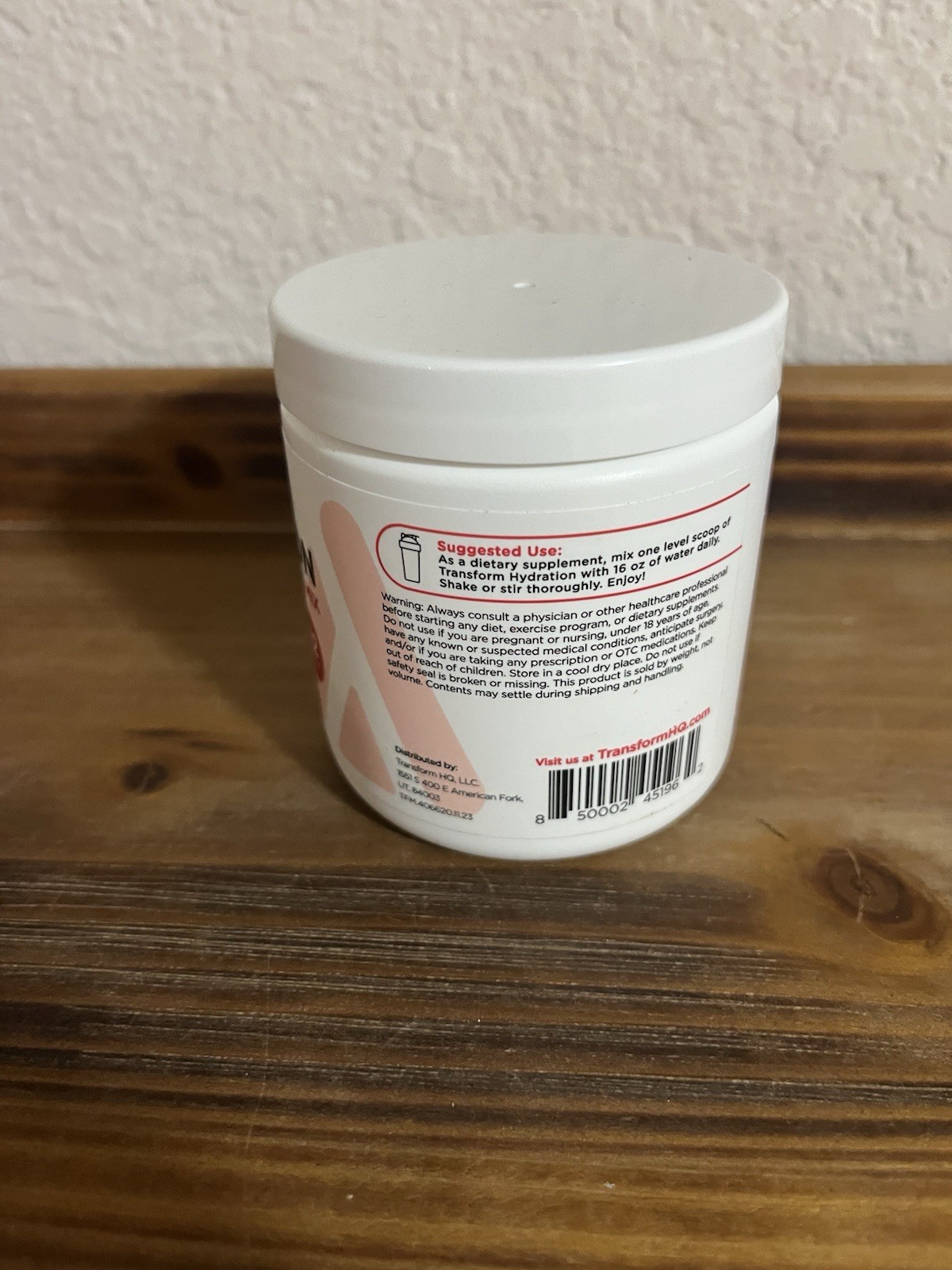 TransformHQ Hydration 42 Servings Fruit Punch Electrolytes Mental Clarity 12/26