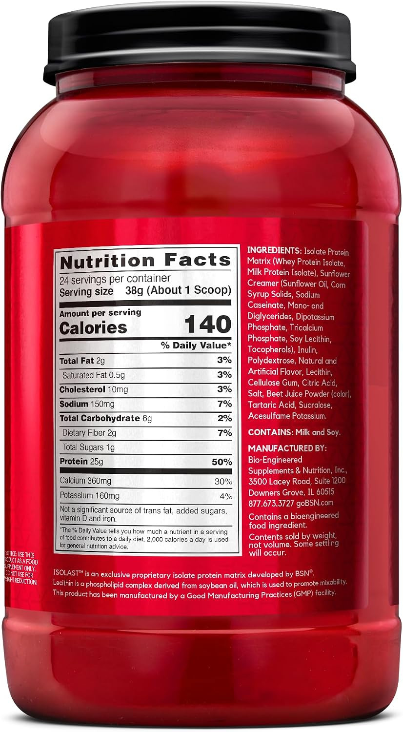 SYNTHA-6 Isolate Strawberry Protein Powder, 2.01 lbs, 24 Servings