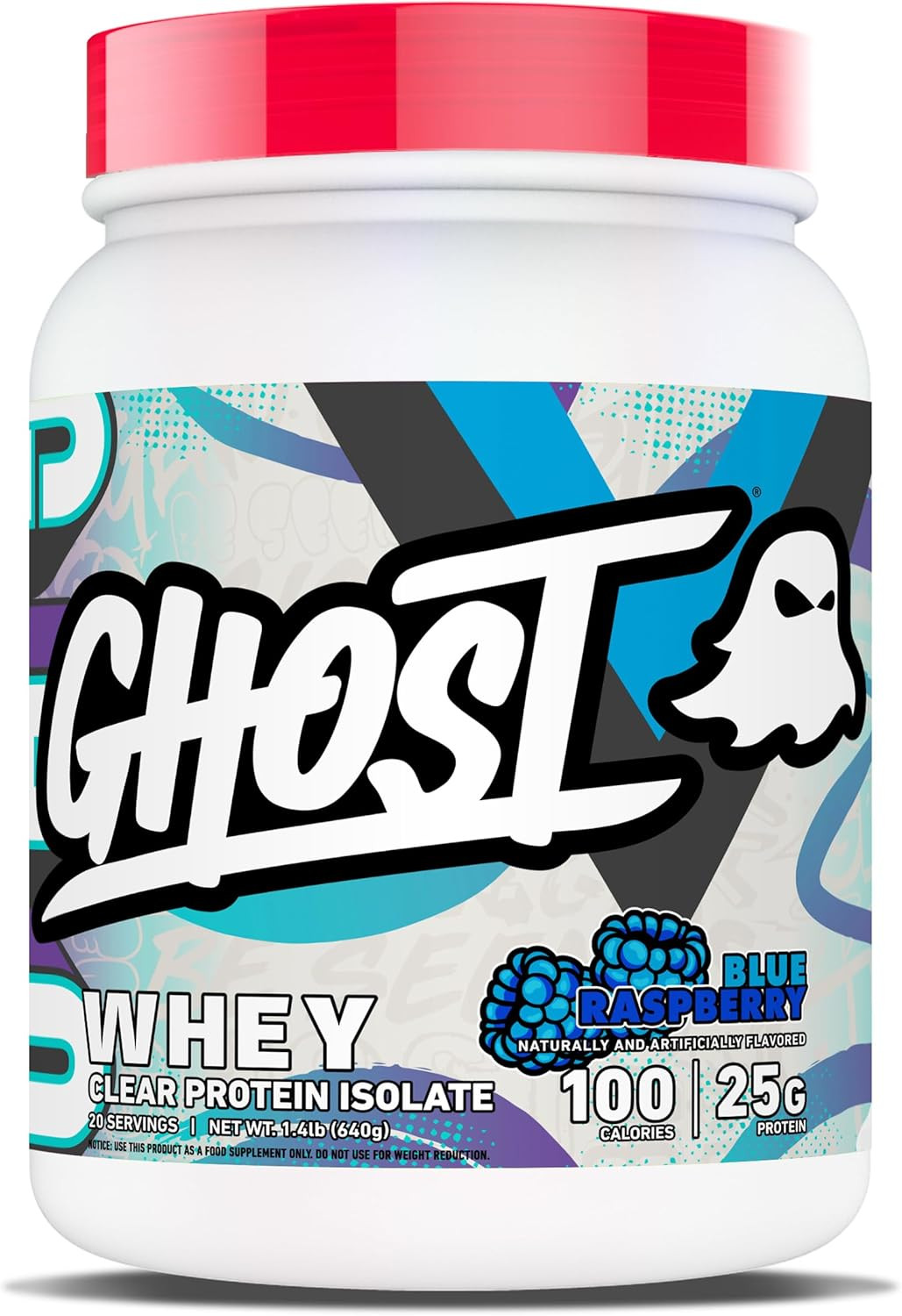 Clear Whey Isolate Protein Powder, Blue Raspberry – 1.4 LB Tub, 25G of Whey Prot