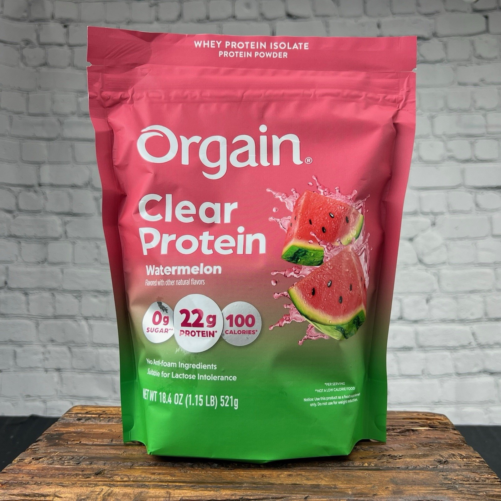 Orgain Clear Whey Protein Powder – Watermelon, 1.15 lbs