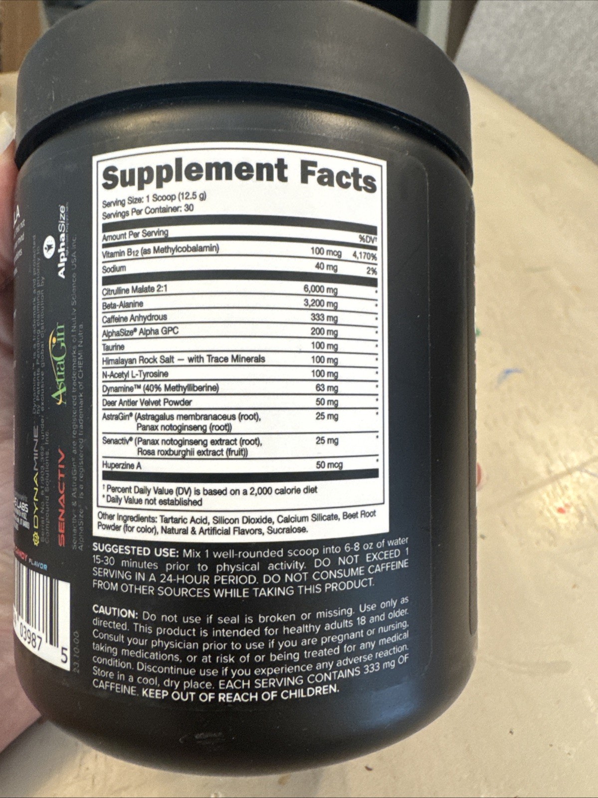 Bucked Up BAMF High Stimulant Nootropic Pre-Workout Energy, Pump, Focus, 30