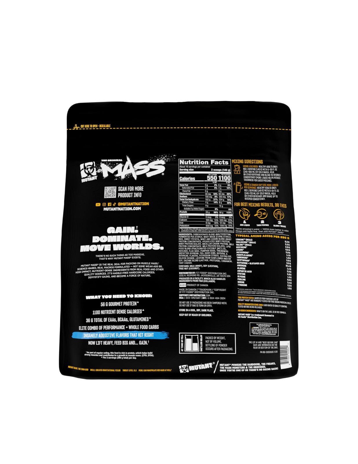 Mass | Weight Mass Gainer Protein Powder – high Calorie Protein Powder for Mu…