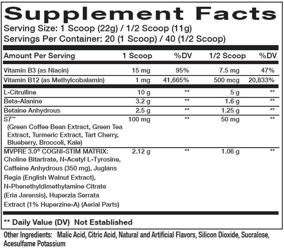 Innovapharm Mvpre 3.0 Pre-Workout Gusher Blast
