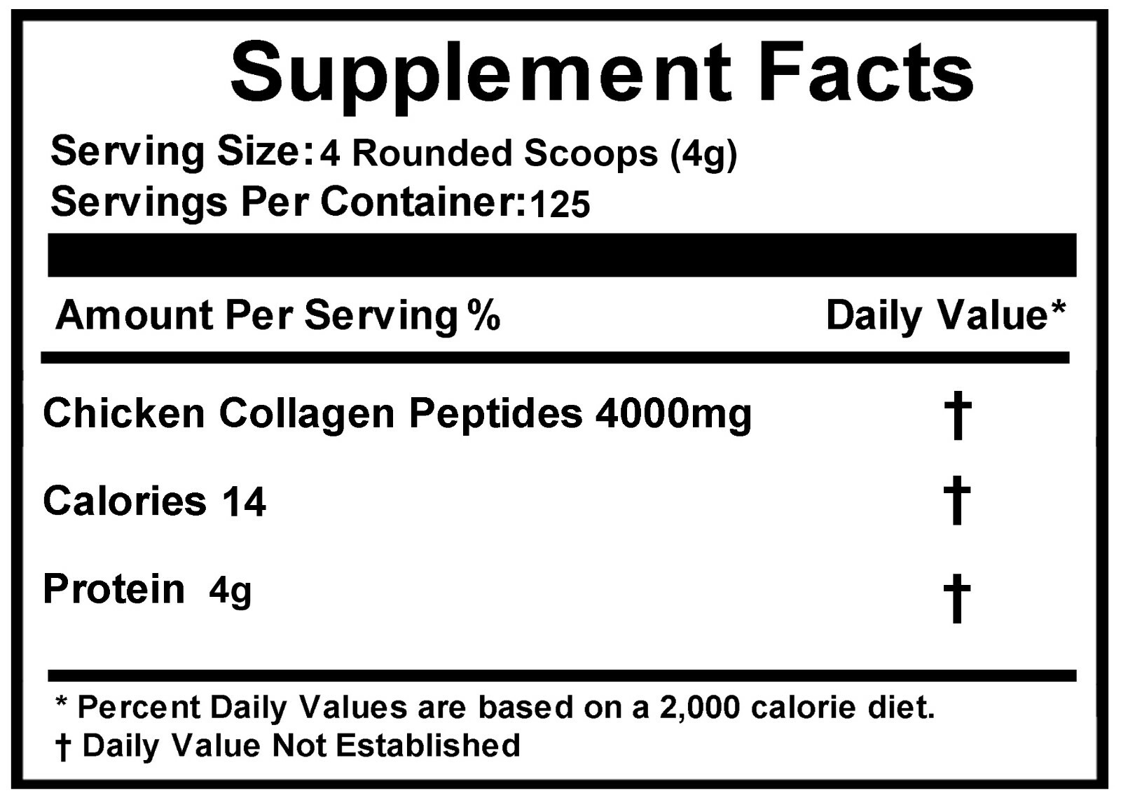 1.1 lb (500g) Collagen Peptides Hydrolyzed Anti-Aging Protein Powder