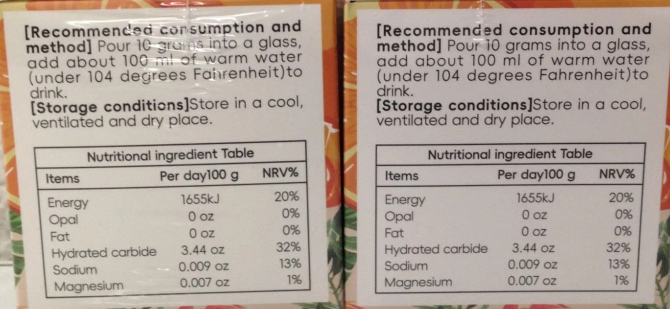 Orange Flavour Electrolytes Powder 4.41 oz Sugar-Free Gluten-Free – 2 Pack