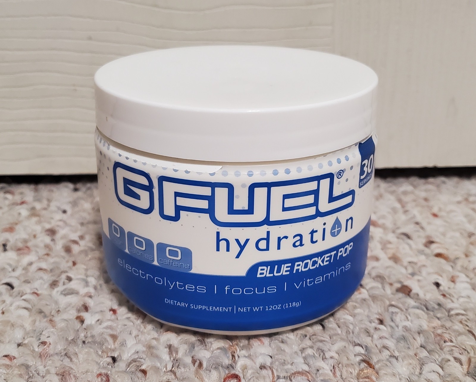 GFuel RARE Blue Rocket Pop Hydration DISCONTIUED