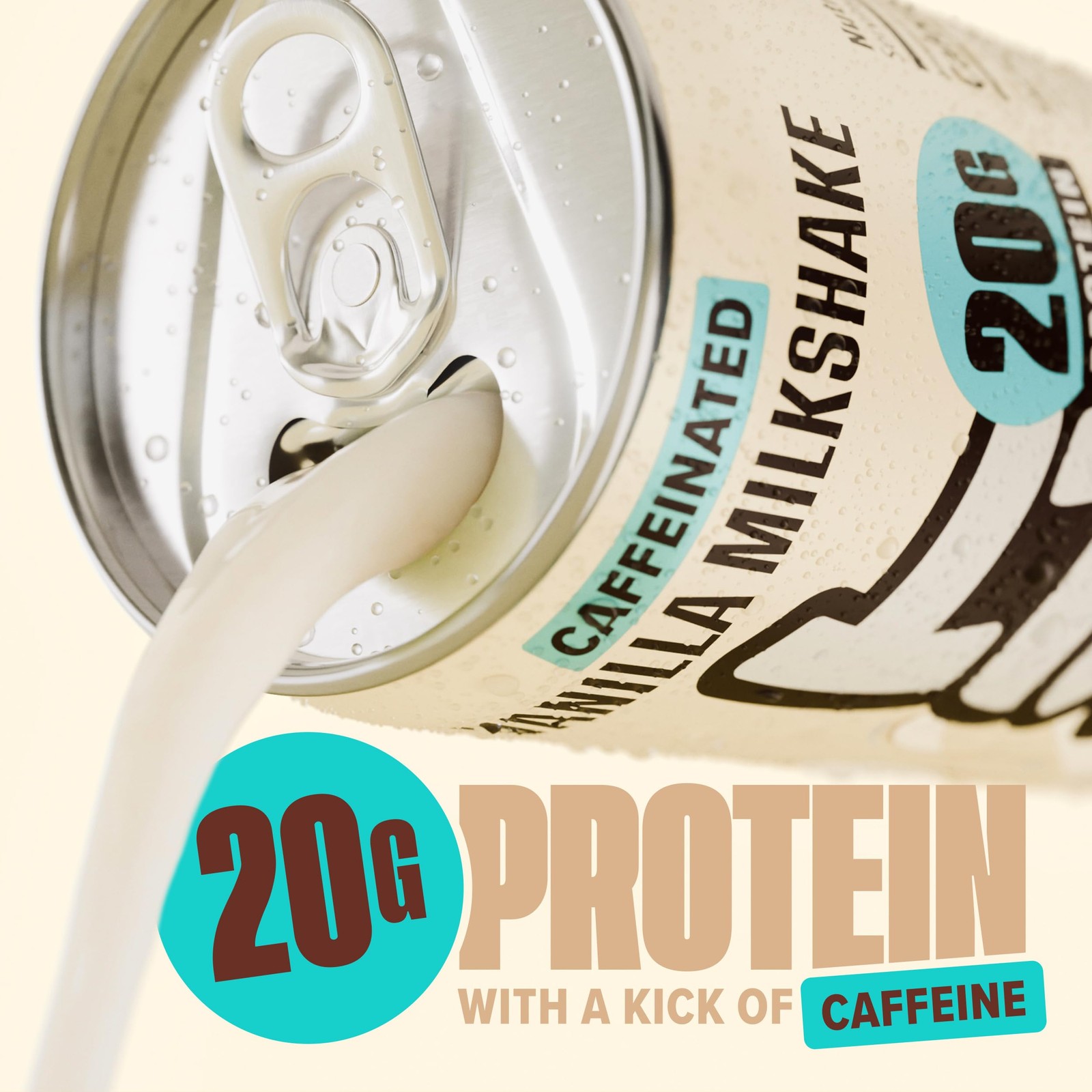 Spylt High Protein Vanilla Milkshake with 60mg Caffeine 132 Fl Oz (Pack of 1)