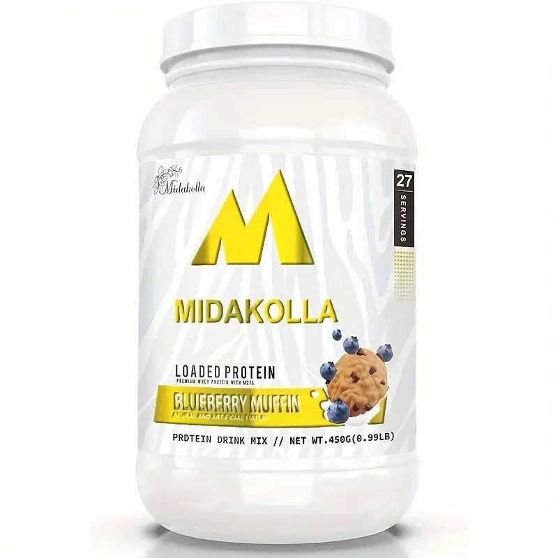 27 Servings, 25g whey Protein, Low Carb & Sugar, Prebiotic Fiber, Blueberry.