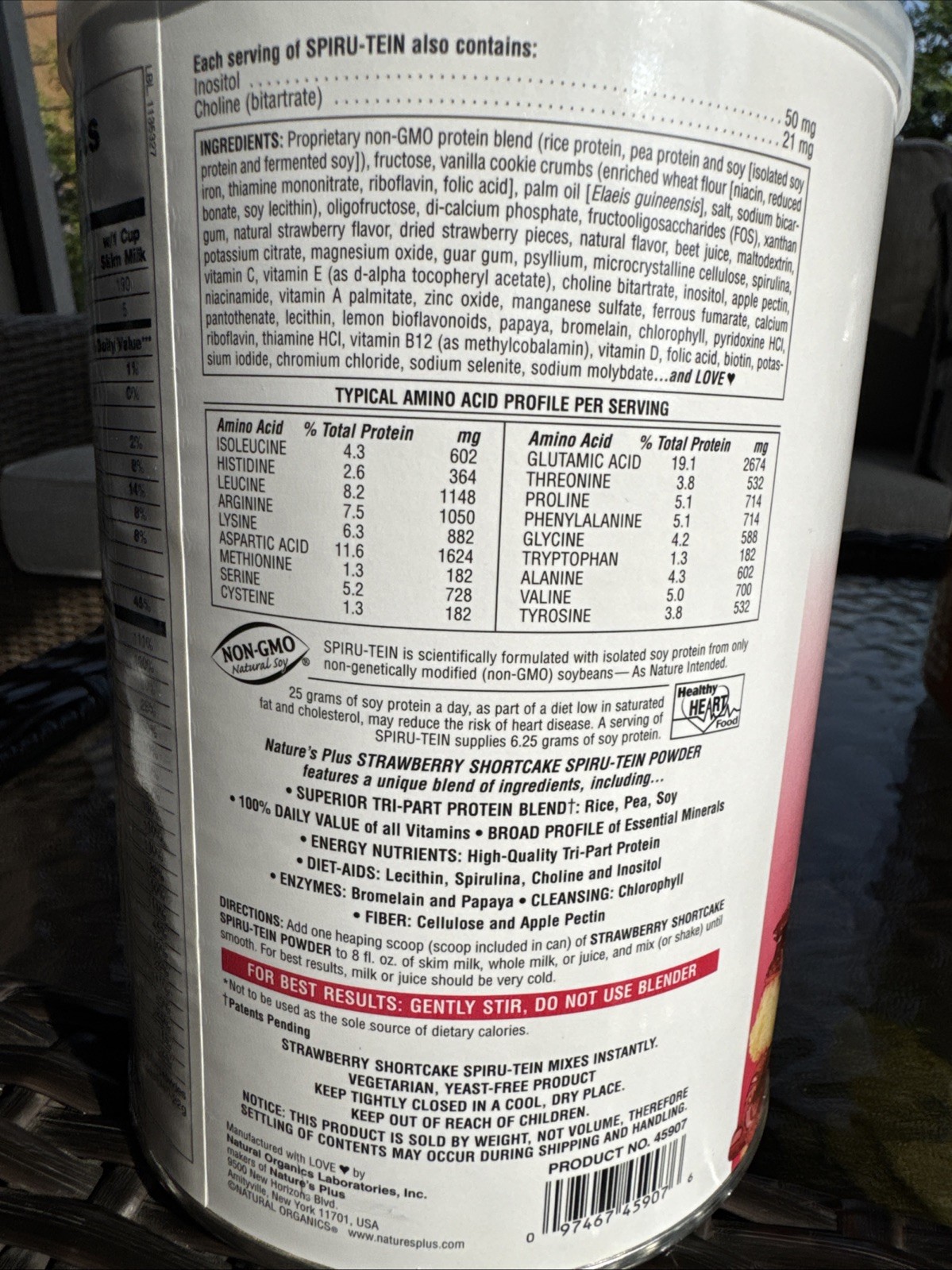 Nature’s Plus Spiru-tein Strawberry Shortcake Energy Meal 2.05 Lbs x 3 packs