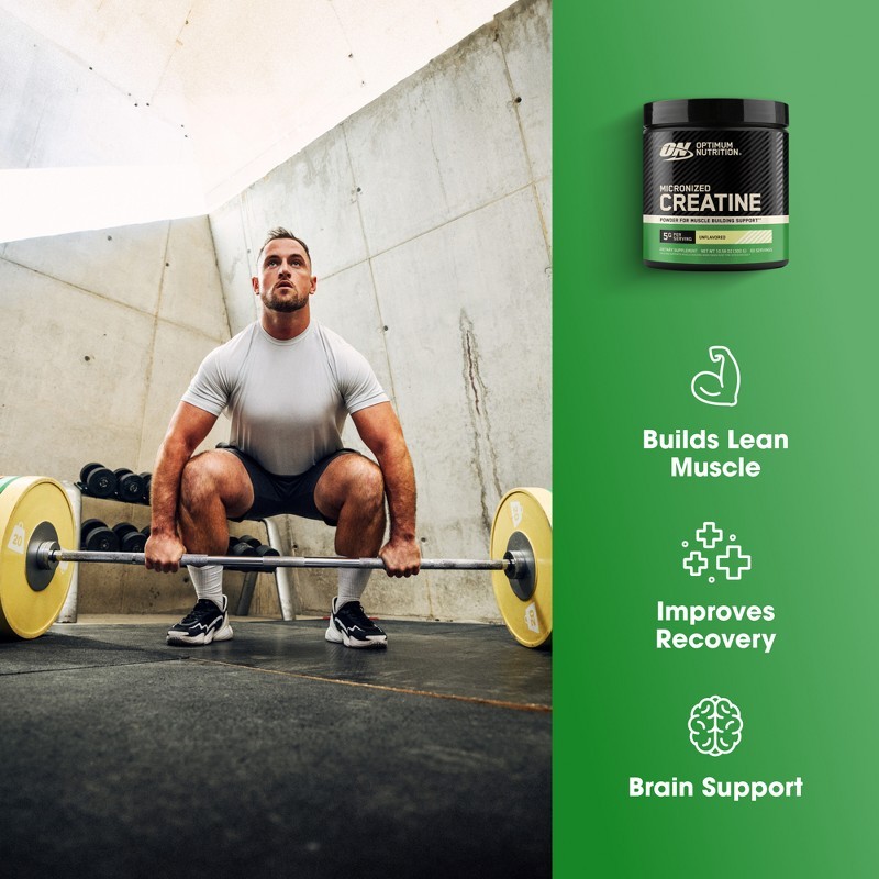 Optimum Nutrition Creatine Sports Nutrition Supplement Powder 10.58oz Energy