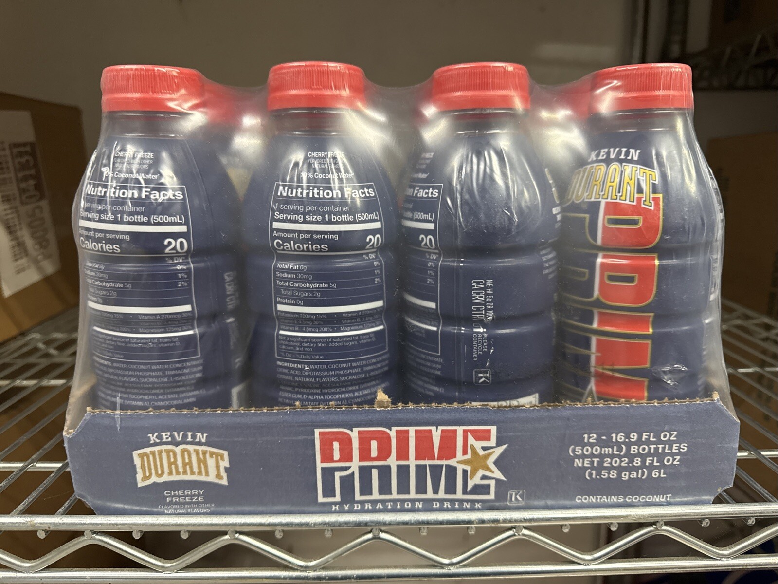 PRIME HYDRATION Drink (16.9oz) Sealed Case – Kevin Durant (Limited Edition)